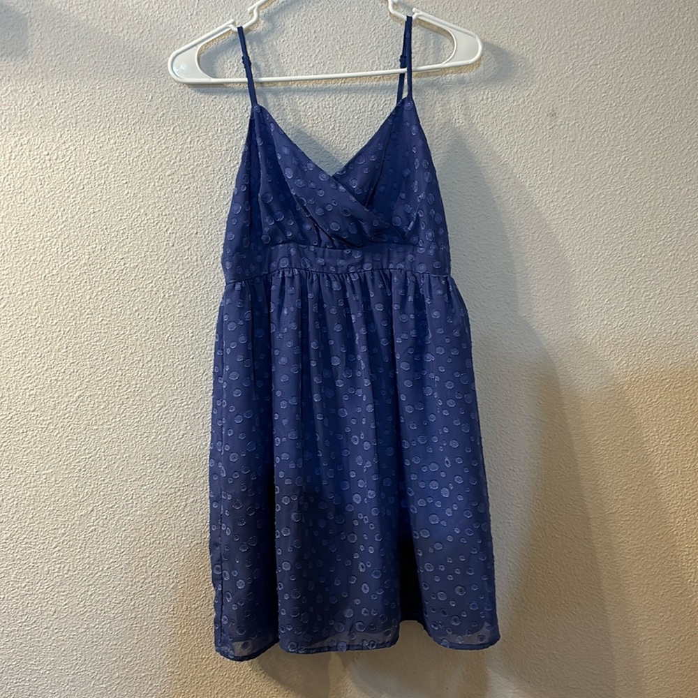 Mac + Jac polka dot vneck dress size medium
